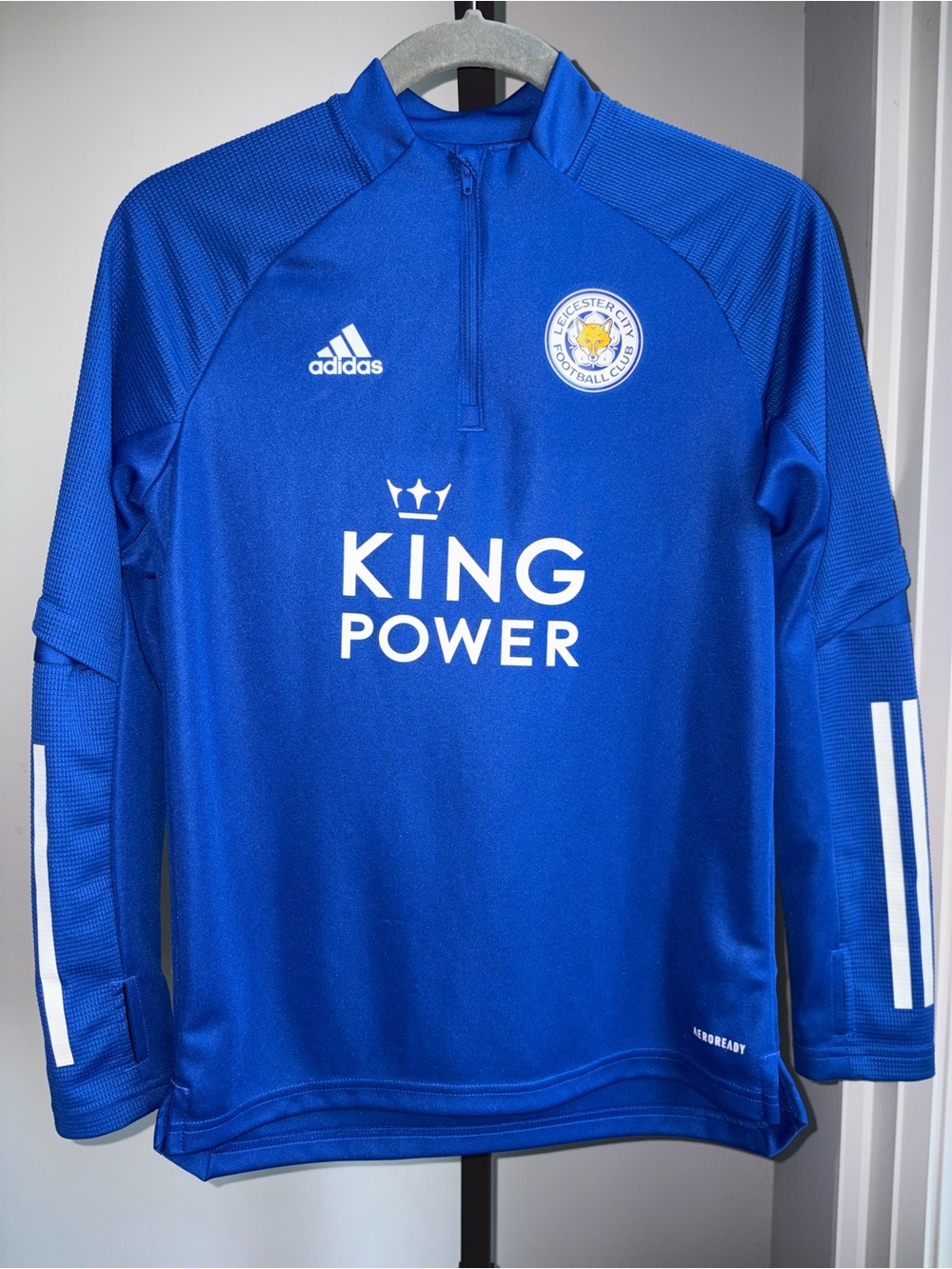 Adidas Leicester City FC AEROREADY Quarter Zip Training Top Youth 11-12Y Soccer